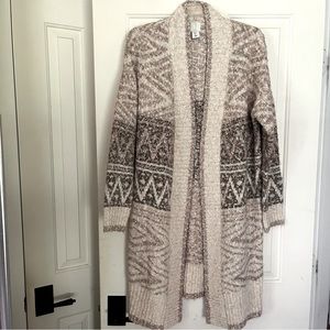 Joie Long Open Cardigan Sweater S